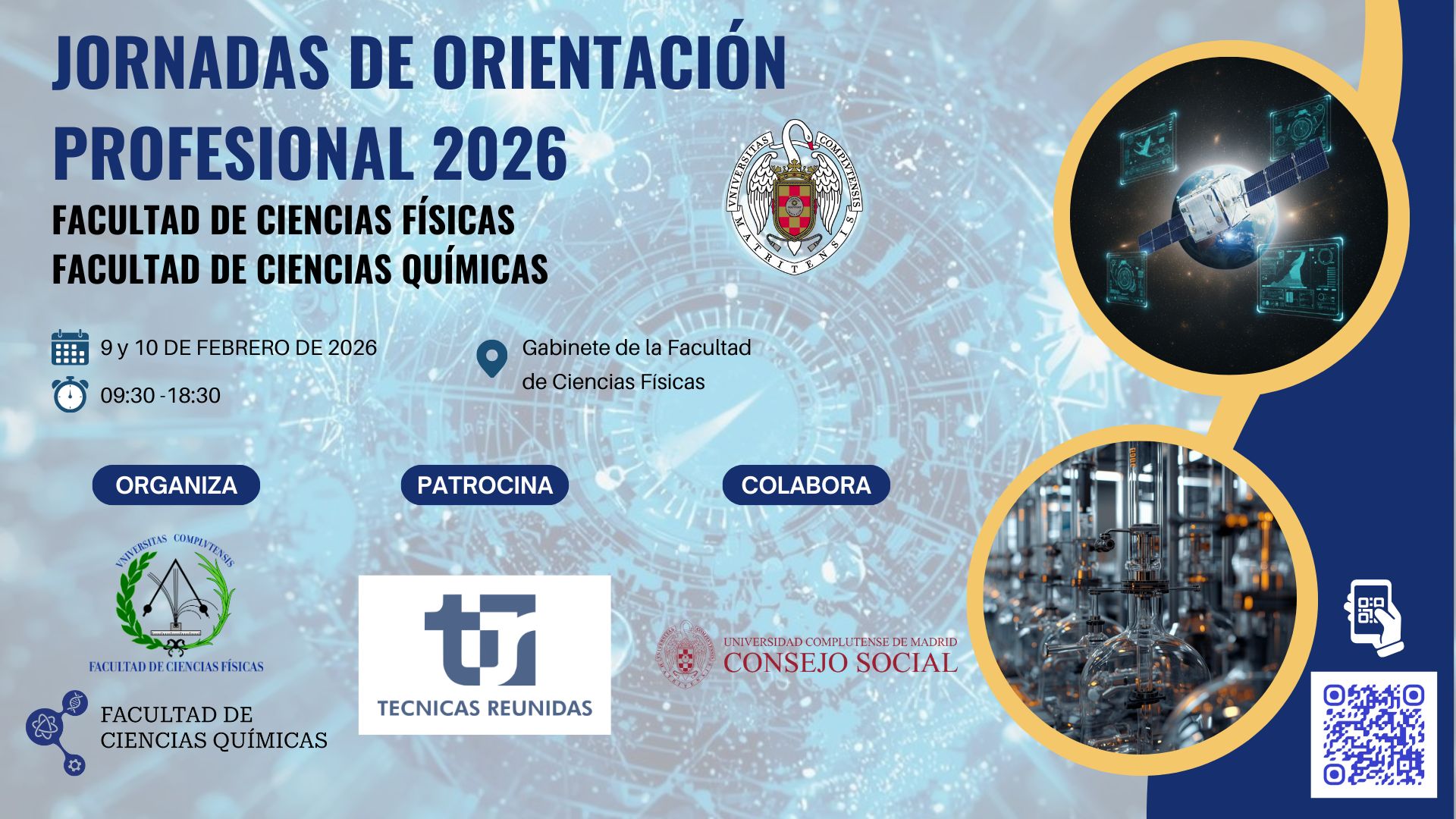 II JORNADAS DE ORIENTACIÓN PROFESIONAL: 9 y 10 de febrero de 2026, de 9:30 -18:30 (consultar agenda).